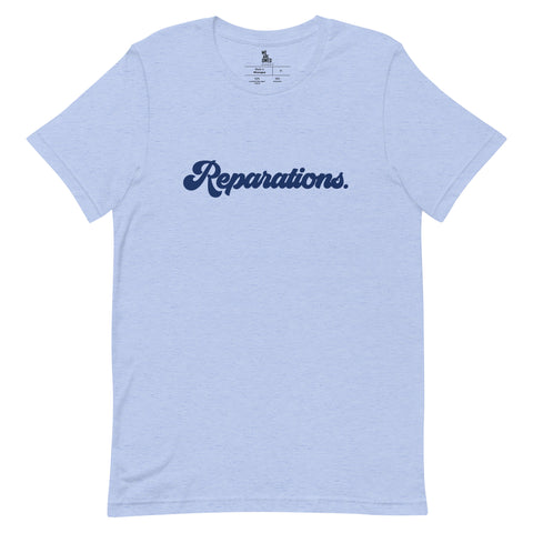 Reparations Retro Unisex t-shirt - Heather Blue