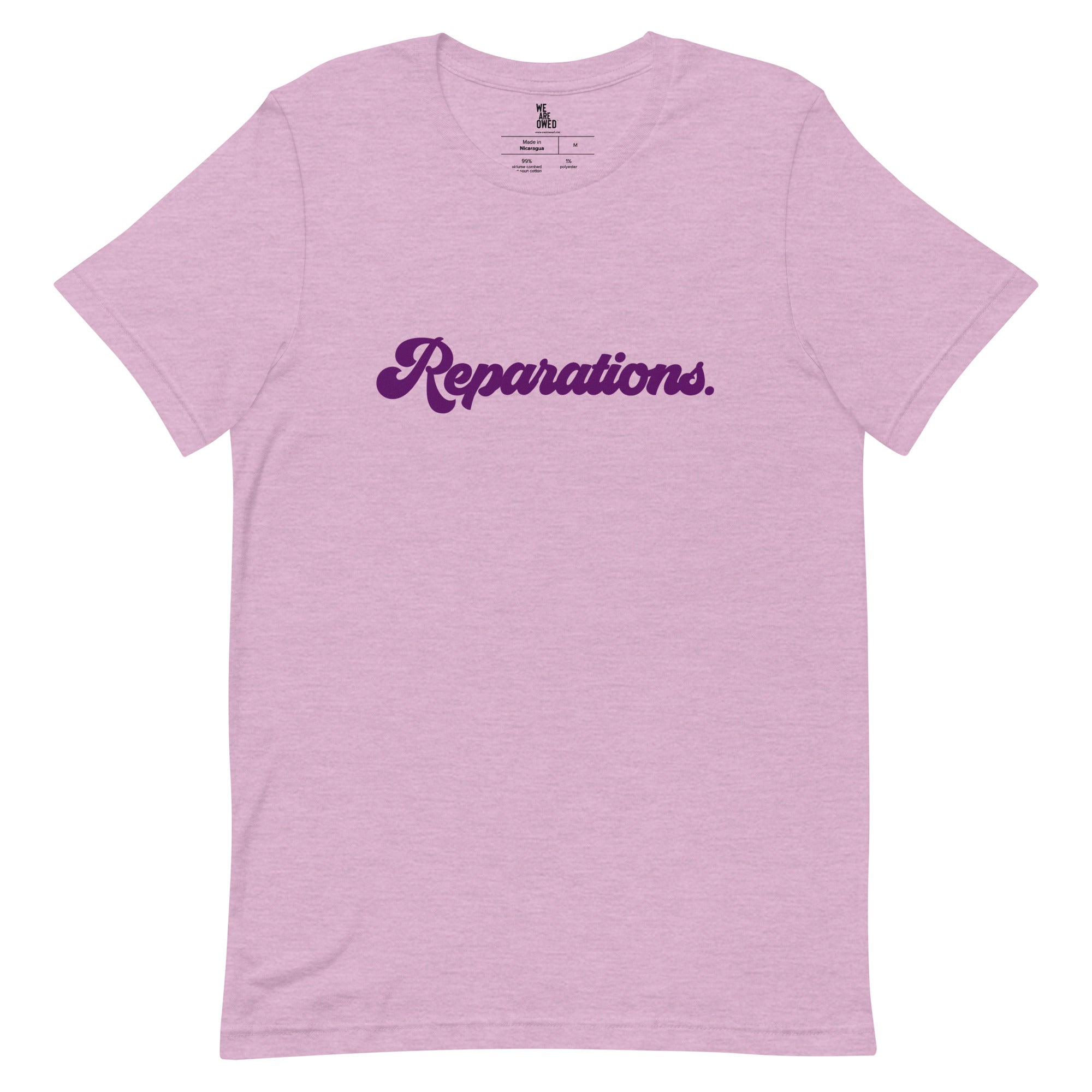 Reparations Retro Unisex t-shirt - Lilac