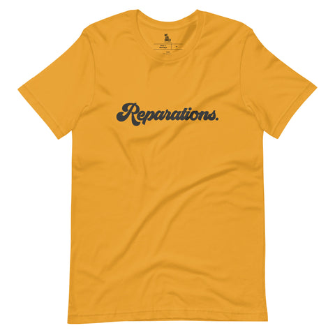 Reparations Retro Unisex t-shirt - Mustard